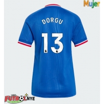 Camiseta Manchester United Patrick Dorgu #13 Visitante Equipación para mujer 2026-27 manga corta